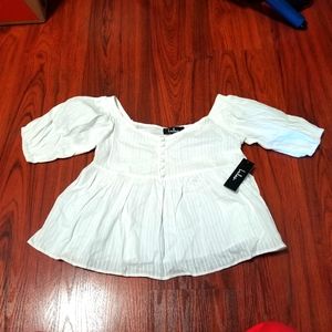 NWT Lulus white on off shoulder top
